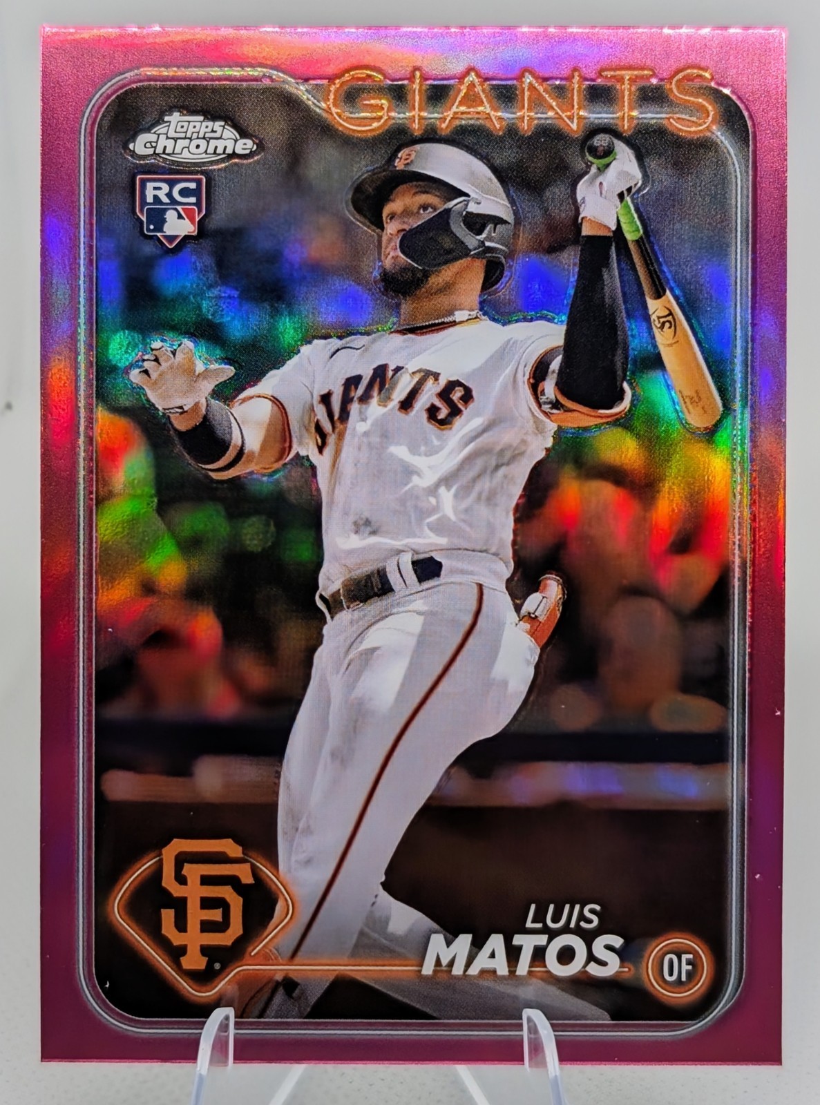 2024 Topps Chrome Pink Refractor #270 Luis Matos RC
