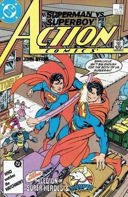 Action Comics (1938) # 591 (8.0-VF) John Byrne, Krypto, Superboy, Legion of S...