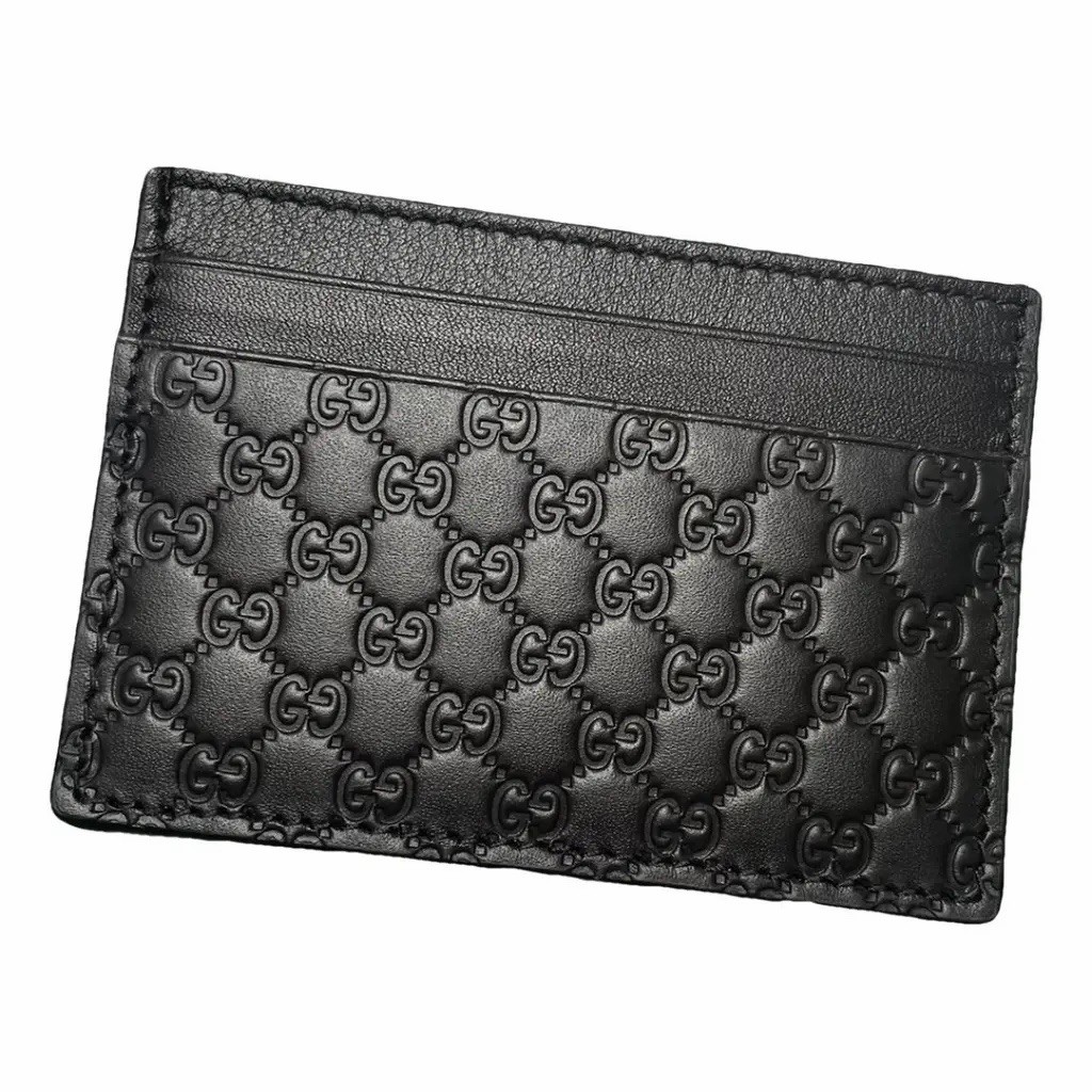 極美品　GUCCI ＧＧ柄　レザー　ガーメントケース　ハンガーつき　黒 NEW Gucci GG Microguccissima Leather Cardholder Black Men 262837