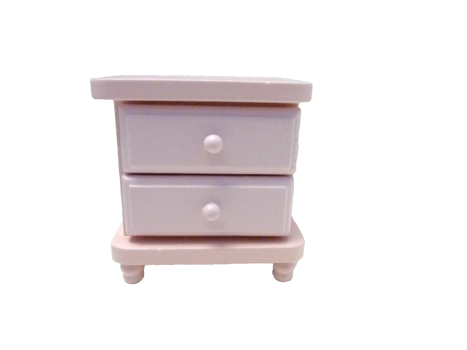 Dolls House Pink Bedside Drawers Miniature 1:12th Scale I Jaspers Miniatures