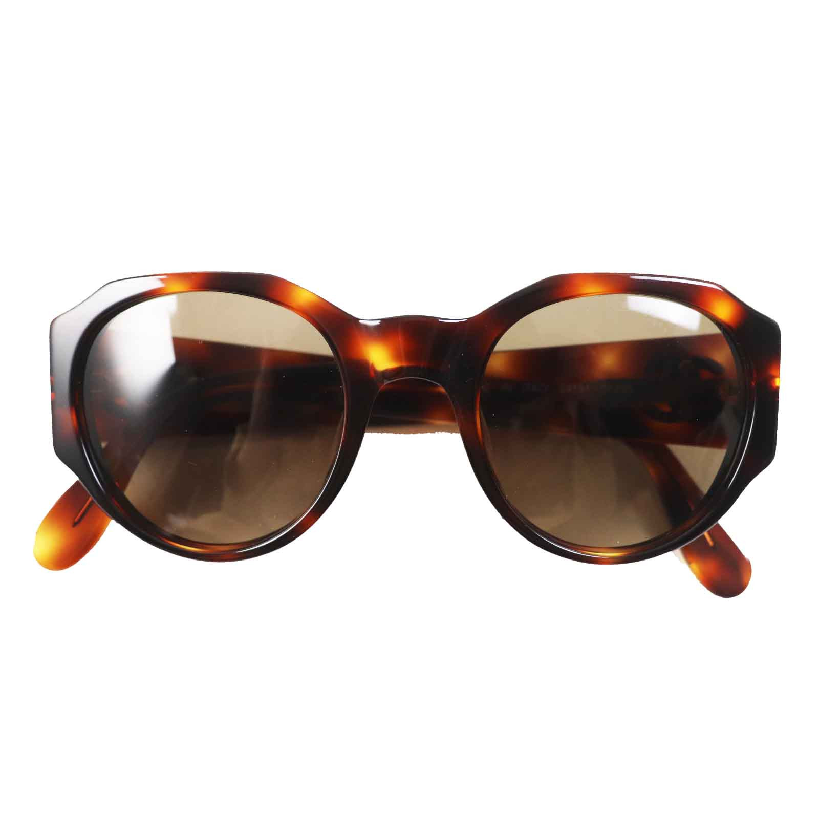 CHANEL Coco Mark Sunglasses 04151 91235 Brown Gold Hardware with Case