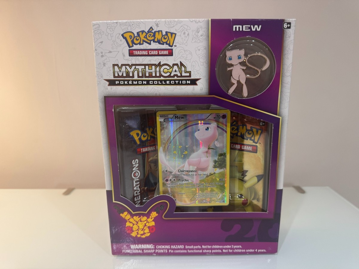 pokemon cards mythical collection Pokemon Mythical Pokemon Collection Mew Box, Factory Sealed