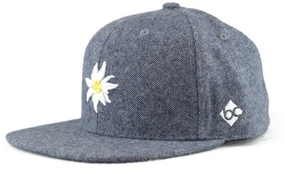 Bavarian Caps Edelweiß Flanell Hellblau Snapback : one size
