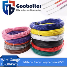 1007 Electronic Wire 16-30AWG PVC Insulated Wire Tinned Copper Cable 80 C 300V