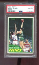 1981 Topps #75 Kevin McHale ROOKIE RC PSA 8 Graded Basketball Card 1981-82 East. rookie card picture