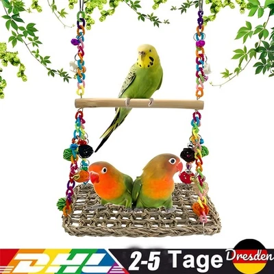 Vogelspielzeug Für Wellensittiche,Nymphensittich Spielzeug Mit Glocke Wellensit - Bild 1 von 4