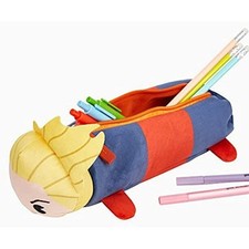 Yoobi X Marvel: 3D Captain Marvel Pencil Case for Kids - Kids Pencil Case W/ Zip