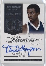 2013-14 Panini Flawless Retired Numbers 19/20 David Thompson #RN-DT Auto HOF 3d3