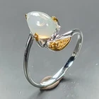 Fine Art Jewerly Natural Opal Ring 925 Sterling Silver Size 7 /R472416