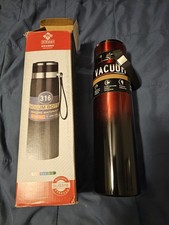 Botella de agua termal mantener fría caliente para café té aspiradora acero inoxidable 33 oz