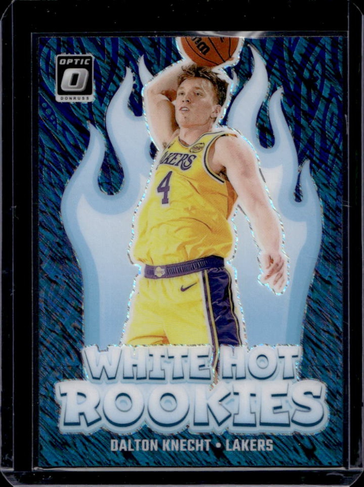 2024-25 Donruss Optic Dalton Knecht White Hot Rookies Purple Shimmer RC #9