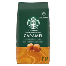 Starbucks Arabica Beans Caramel, Naturally Flavored, Ground Coffee, 11oz USA