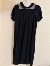 RED VALENTINO Polka Dot Lace Knee-length Dress Women Size M Black Genuine