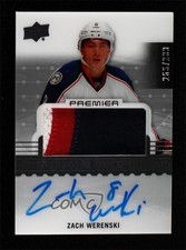 2016-17 Upper Deck Premier Rookie 255/299 Zach Werenski #88 Patch Auto 0c3