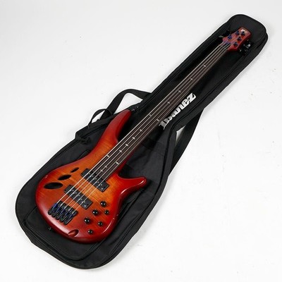 Ibanez SRD905F 2023 5-String Fretless Bass BTL Brown Topaz Burst mit Case