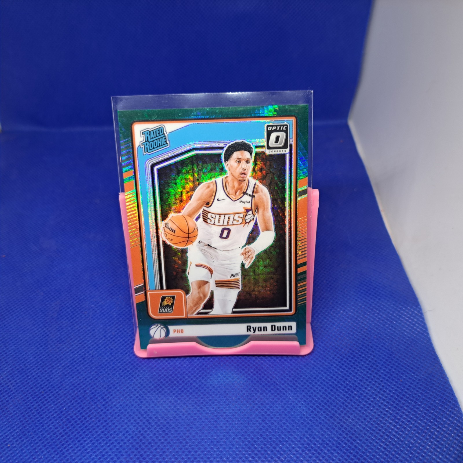 2024-25 Donruss Optic Green Hyper Ryan Dunn #279 Suns RC 198/249