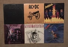 Lot of 6 Glam Hard Rock Heavy Metal Thrash vinyl record albums AC/DC Dokken Icon