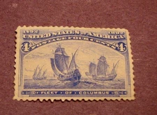 US Stamp Scott# 233 Fleet of Columbus 1893  MNH  C178