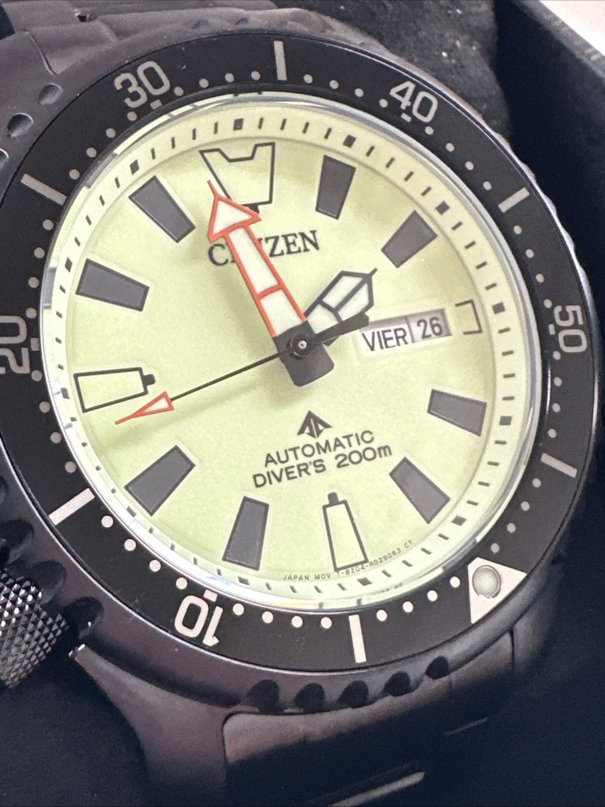Citizen Promaster Dive Automatic Men's Calendar Black Watch 44MM NY0155-58X