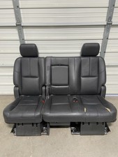 2007-2014 Tahoe Yukon Escalade 2nd Second Row Ebony Black Bench Seat