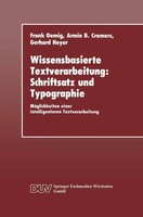 Frank Oemig (U. A.) | Wissensbasierte Textverarbeitung: Schriftsatz Und...