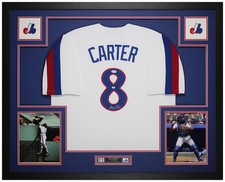 Gary Carter Autographed & Framed White Montreal Expos Jersey Auto JSA COA