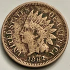 1862 Indian Head Cent Penny Civil War Date Severe Corrosion Filler BN2088