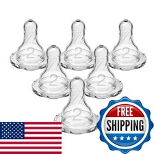 Dr. Brown's Natural Flow Level 2 Narrow Nipple Medium Flow 3m 6 Count