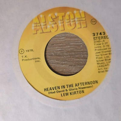 Lew Kirton Heaven In The Afternoon Alston Soul Funk Disco OG 45