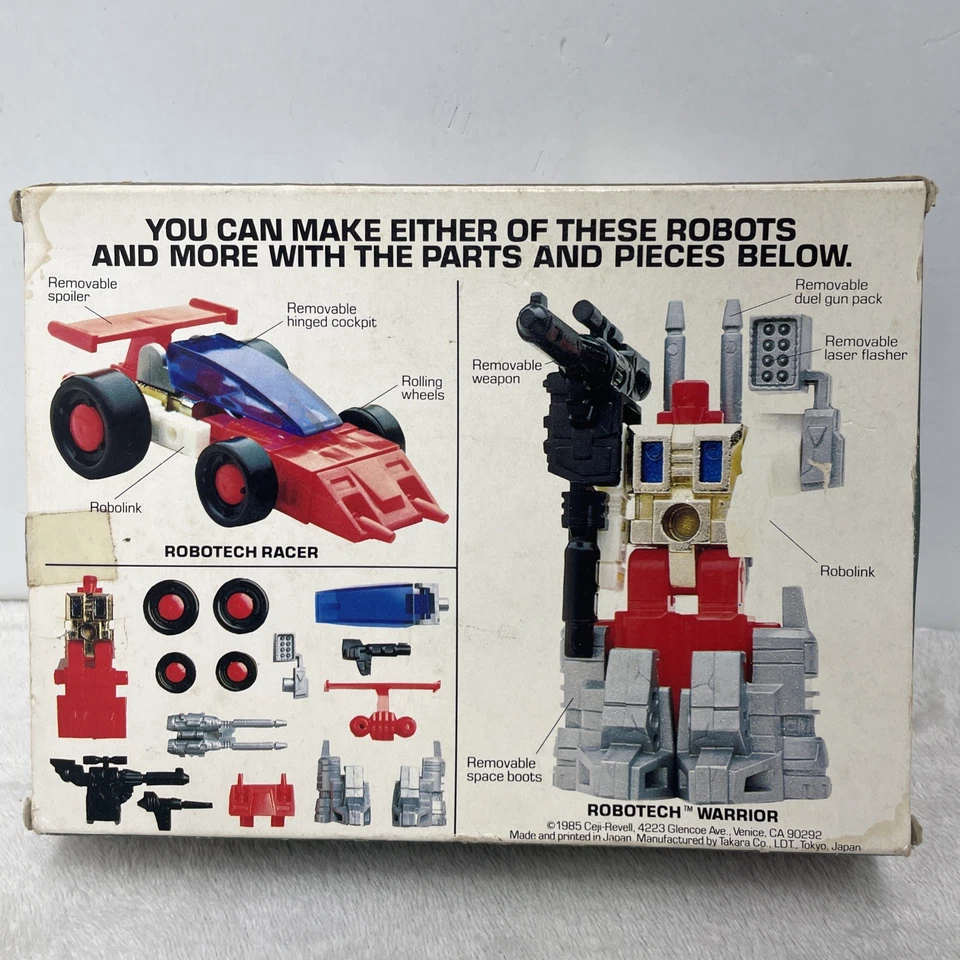 Robot Revell Robotech Robolinks Force 22 Racer 1985 caja original transformable Foto 4 de 4