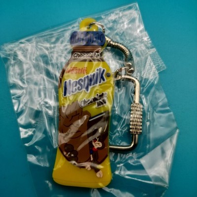 Nesquik Keychain Promo Chocolate Milk Bottle Shaped New In Package