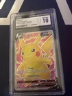 2020 POKEMON SWORD & SHIELD VIVID VOLTAGE #170 FULL ART PIKACHU V CGC 10 GEM MT