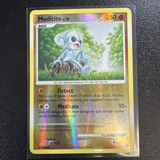 Meditite 89/130 - Common - Reverse Holo - Diamond & Pearl - Pokemon CARD - LP