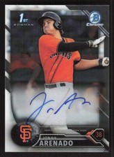 2016 BOWMAN CHROME JONAH ARENADO BCAP-JA PROSPECTS AUTOGRAPHS 1ST RC GIANTS