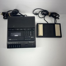 Panasonic RR-830 VSC Cassette Tape Transcriber w/ Foot Pedal RP-2692 UNTESTED