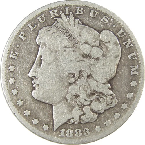 1883 S Morgan Dollar VG Very Good Details Silver $1 Coin SKU:I24248