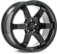 Alloy Wheels 18" 1AV ZX6 Black Gloss For Lexus LS 430 [Mk3] 00-06