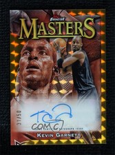 2023 Finest Masters Gold Geometric Refractor 31/50 Kevin Garnett Auto HOF 19fe