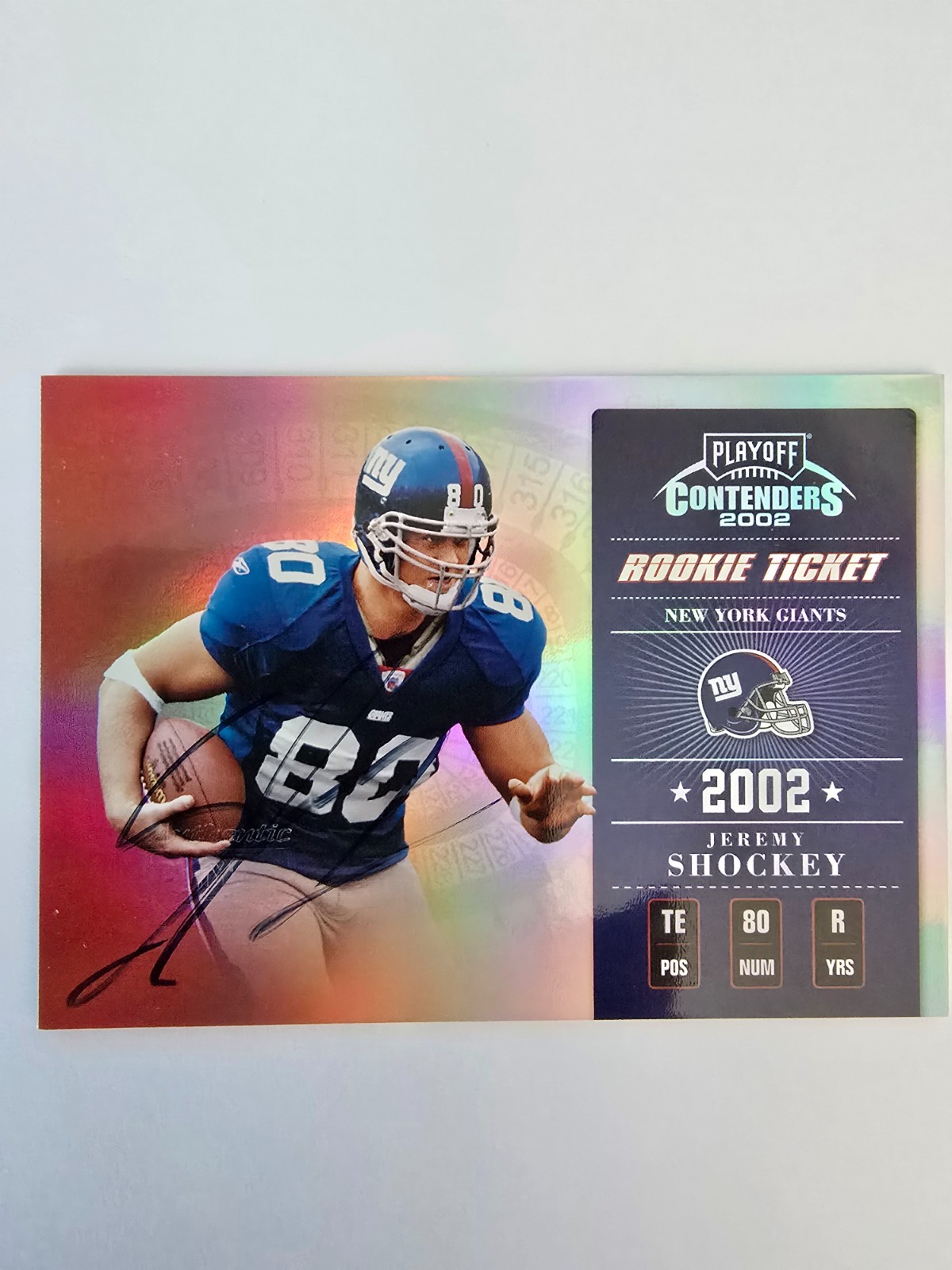 Jeremy Shockey Playoff Contenders #134 Autograph