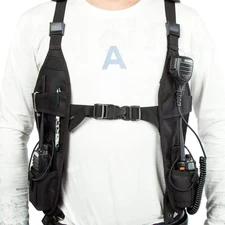 Universal Radio Shoulder Holster - Adjustable Vests for Police & Firefighters