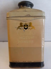 Carrel Lavender TALCOM POWDER Tin Can Partially Full VINTAGE
