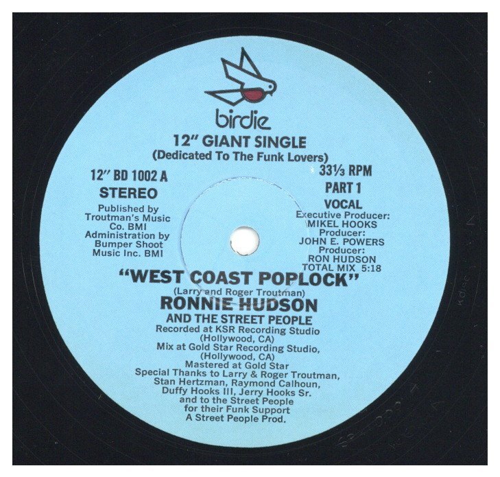 Ronnie Hudson And The Street People - West Coast Poplock 12