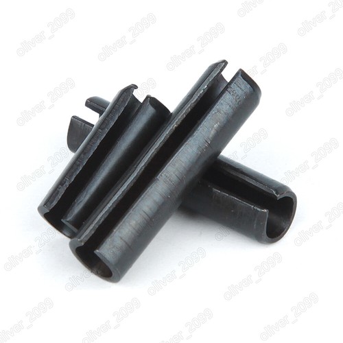 Black 4.8 Steel Spring Type Straight Pins Slotted M1.5 M2 M2.5 M3 M4 - Picture 2 of 5