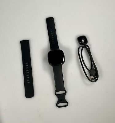 Fitbit Versa 4 Fitness Smartwatch - Black - Fitness Tracker - Used