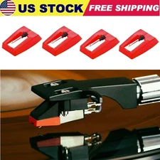 4Pcs Needle Turntable Diamond Replacement Stylus Needles For Vinyl Record Player