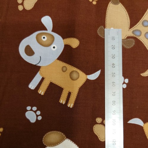 0.5m Timeless Treasures Doggie Print 100% Cotton - 115cm Wide - Picture 2 of 2