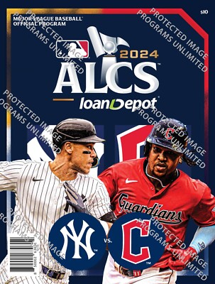 SHIPS NOW 2024 MLB ALCS PROGRAM AMERICAN LEAGUE CHAMPIONSHIP CLEVELAND GUARDIANS