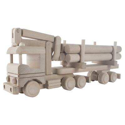 Holz Selbstladende LKW Schiene Holztransport Buchenholz Fahrzeug Dekor Lack