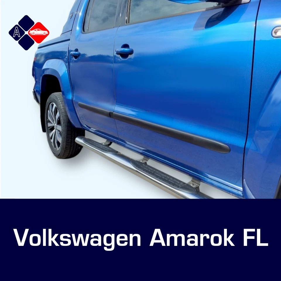 Tiras de frotar estiramiento facial Volkswagen VW Amarok | Protectores de puertas | Kit de molduras laterales Foto 3 de 4