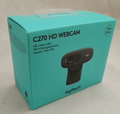 Logitech HD Webcam C270 HD - Schwarz - OVP